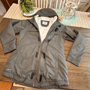 Nike Storm-FIT Hooded Jacket Puffer Coat Lightweight Gray Size Womens‎  M